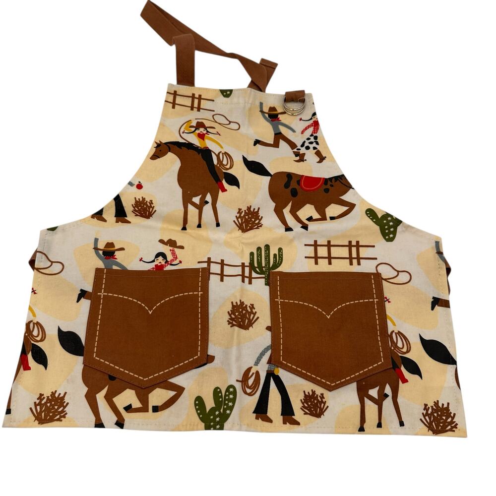 Now Designs Toddler Child Rootin' Tootin" Western Cowboy PVC Apron
